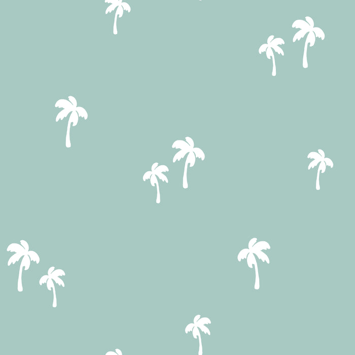 BeachBliss-Palm-Turquoise - Family Fabrics B.V.