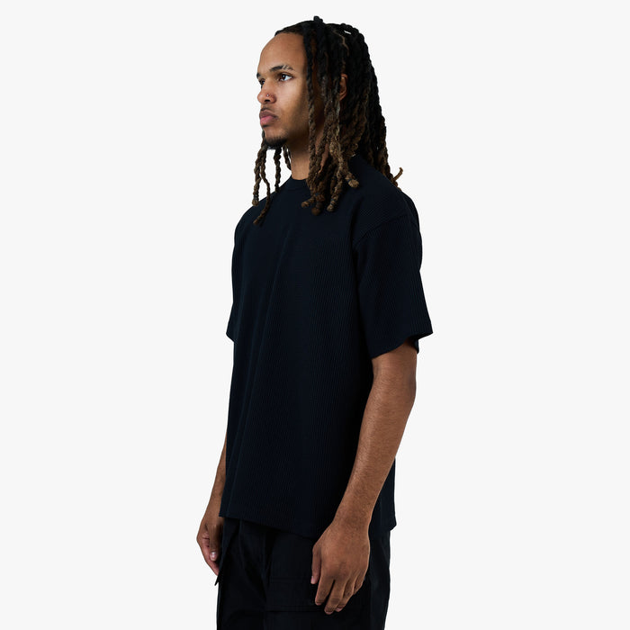 BEAMS Stretch Thermal T-Shirt / Black