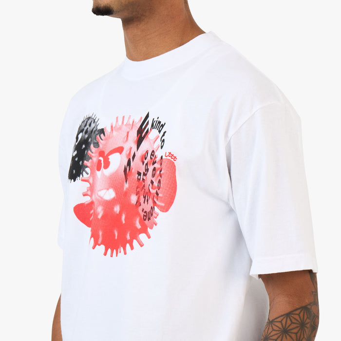 b.Eautiful x LTTT Puffy Fish T-Shirt / White