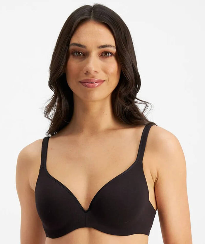 Berlei Barely There Cotton Rich Bra - Black Bras