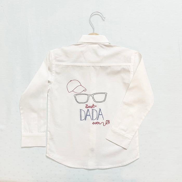 Best Dadu Ever Š—– Personalized Formal Shirt (1-14 Years)