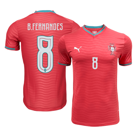 B.FERNANDES#8 Player Version Portugal Home Soccer Jersey World Cup 2026 Red