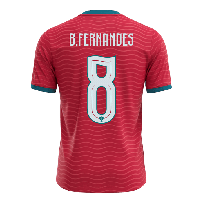 B.FERNANDES#8 Portugal Home Soccer Jersey World Cup 2026 Red
