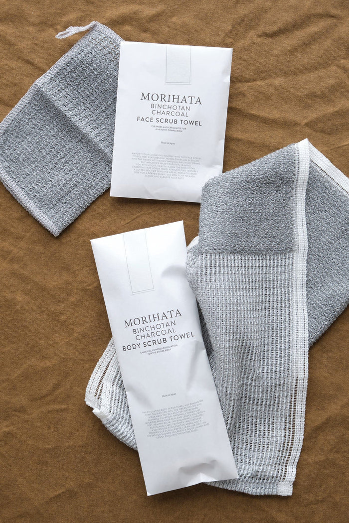 Binchotan Charcoal Beauty Face Binchotan Charcoal Face Scrub Towel