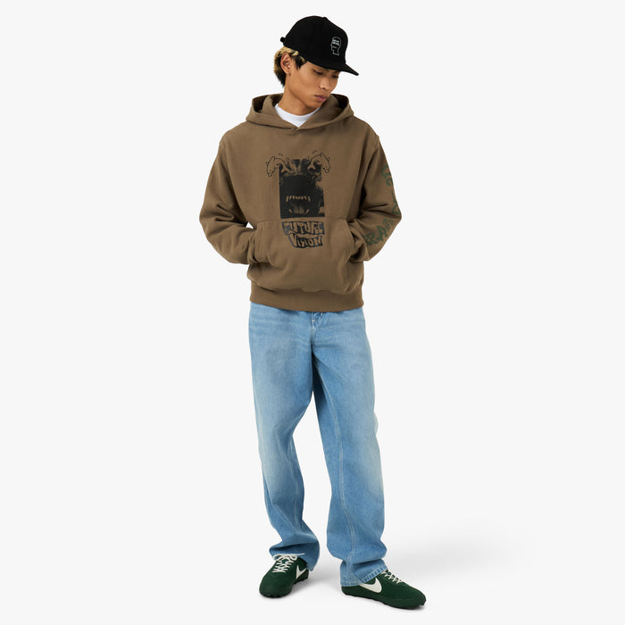 Brain Dead Future Vision Hoodie Coffee