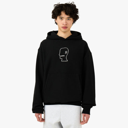 Brain Dead Logohead Hoodie Black