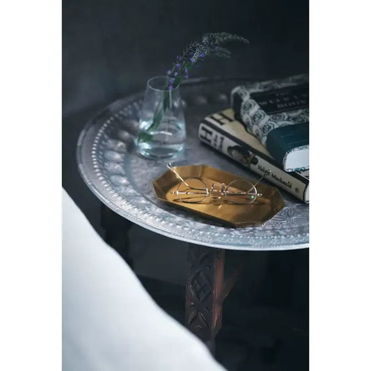 Brass Long Octagon Dish-Small