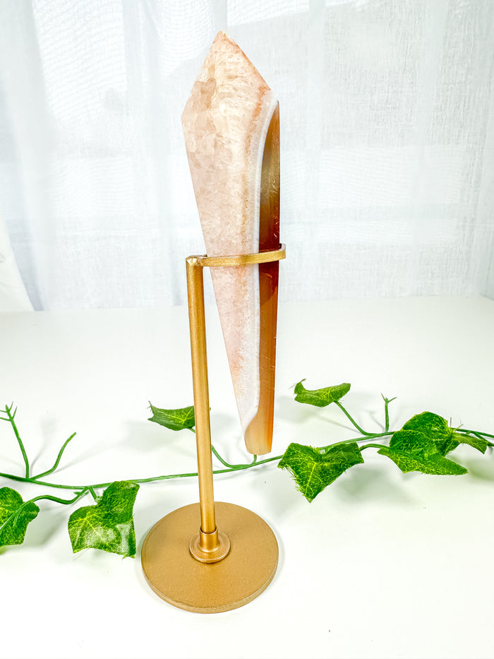 Carnelian Wand on Stand (56C)