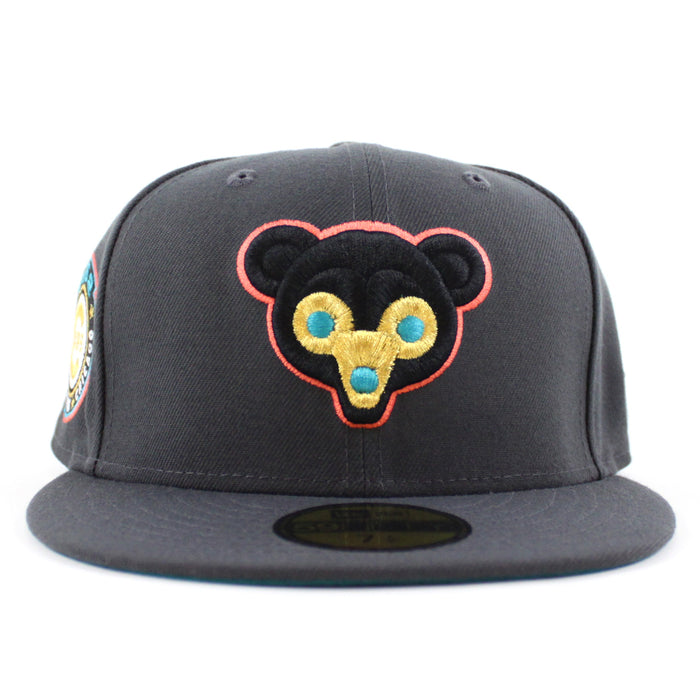 Chicago Cubs 1962 All Star Game New Era 59Fifty Fitted Hat (Dark Gray Aqua Under Brim)