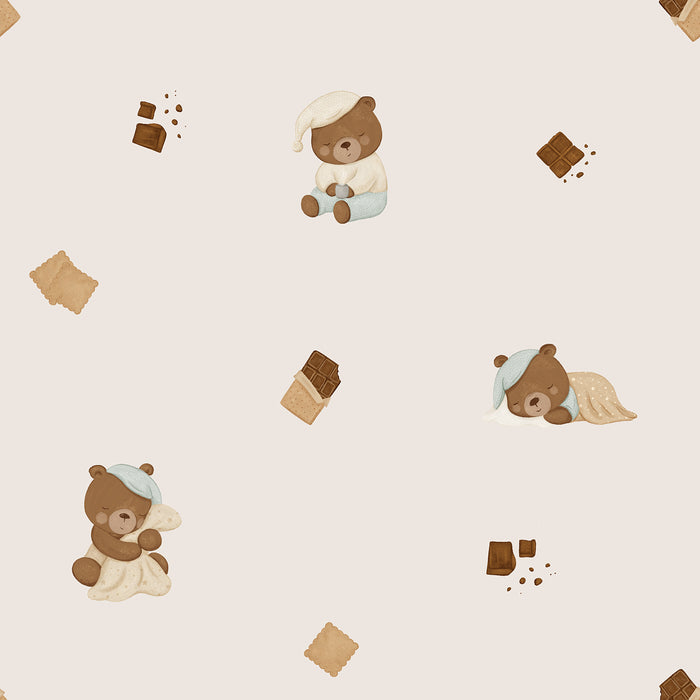 ChocoBears hazelnut - Family Fabrics B.V.