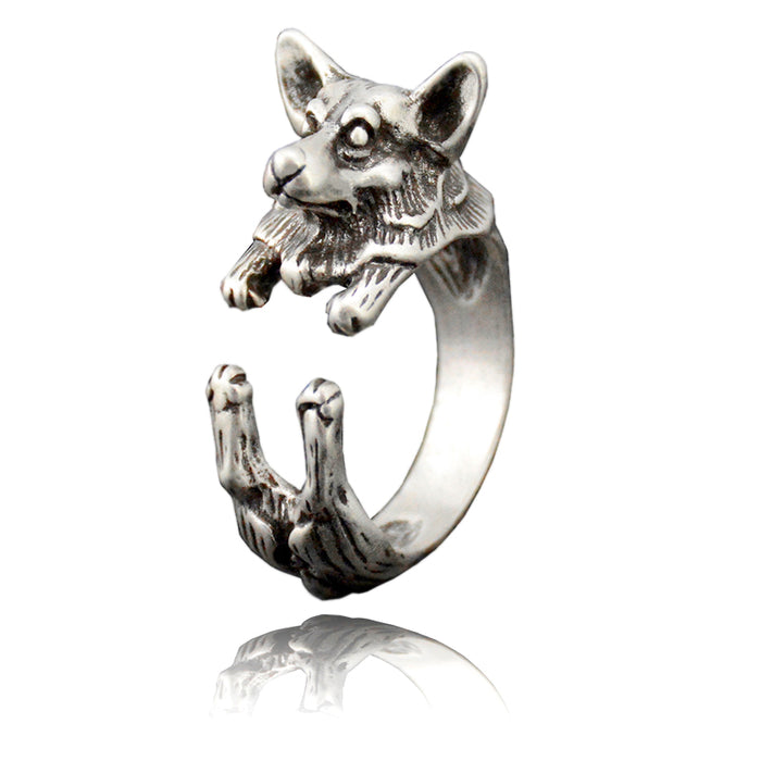 Corgi Hug Ring