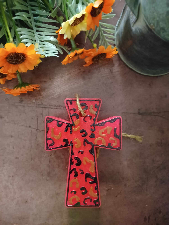 Cross Leopard Print Freshie - Wholesale