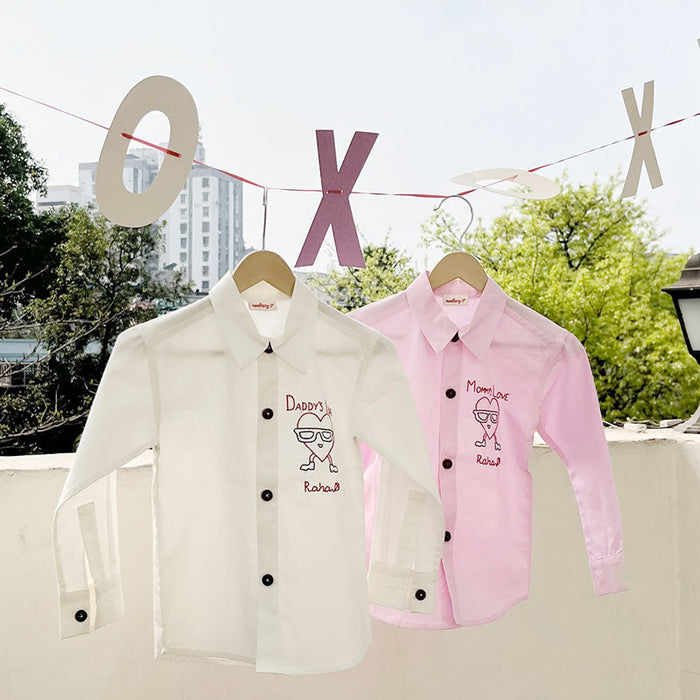 Daddy's Love Š—– Personalized Formal Shirt (1-14 Years)