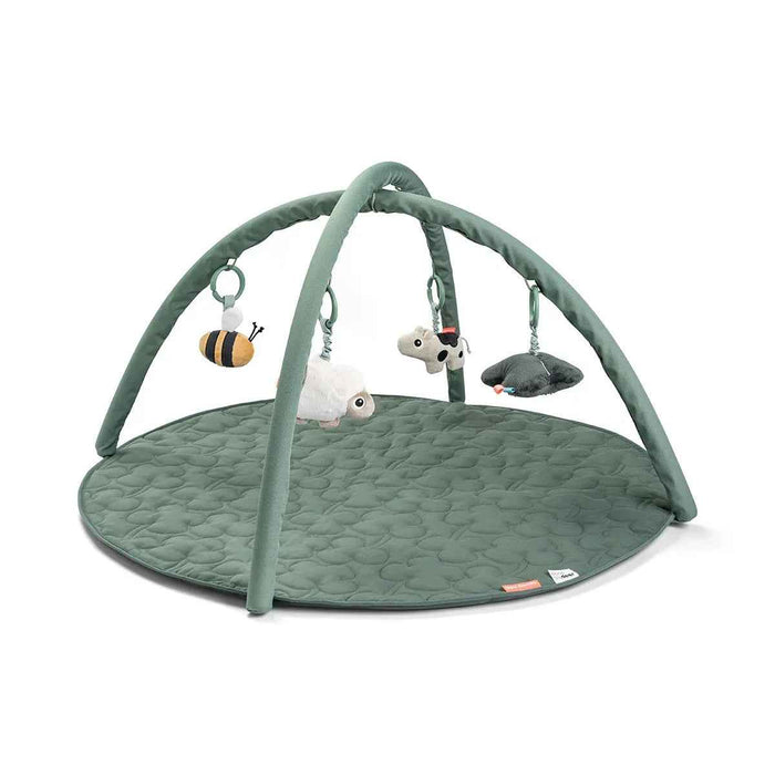 Done by Deer® Igralna podloga z lokom Tiny Farm Green Done by Deer