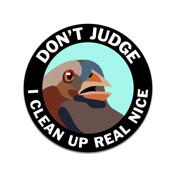Don't Judge Vinyl Sticker