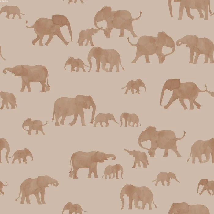Elephants Smokegrey - Family Fabrics B.V.