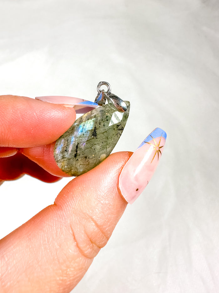 Faceted Labradorite Pendent