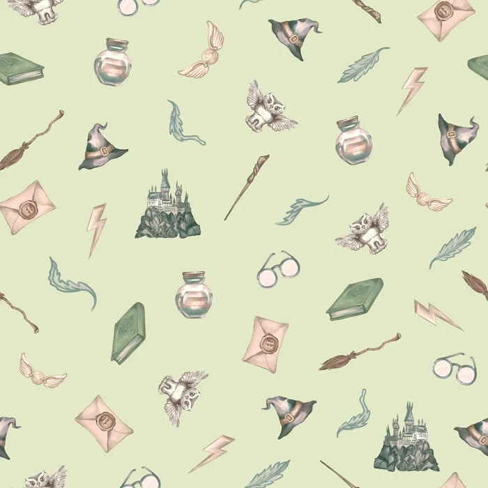 Fantasy Elements Green - Family Fabrics B.V.