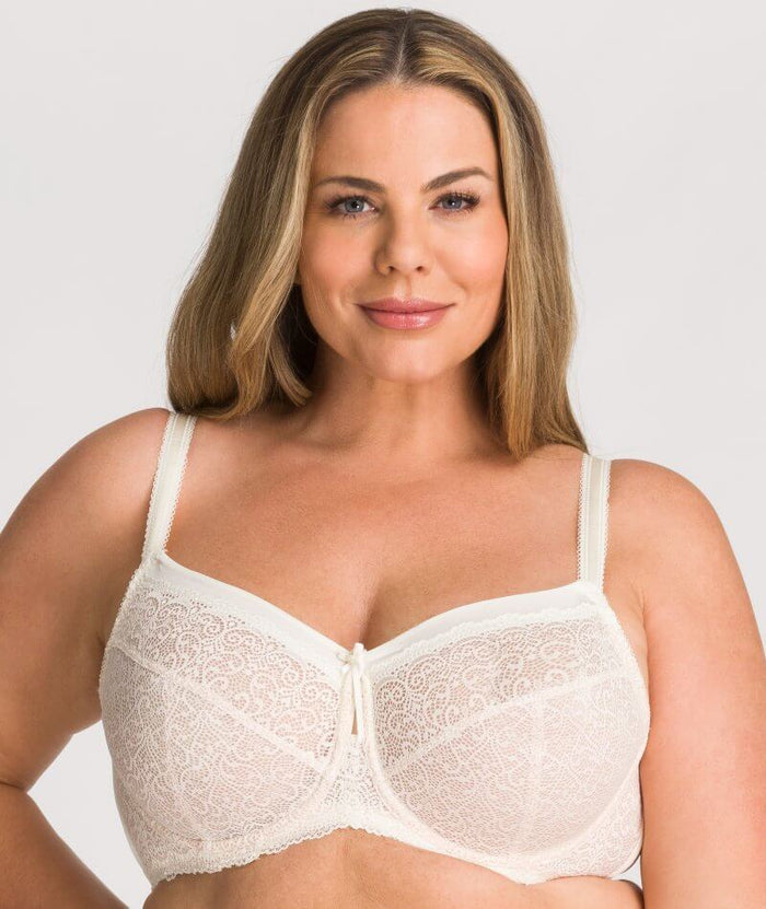 Fayreform Delicate Lace Underwire Bra - Ivory/Cream Tan Bras 10D