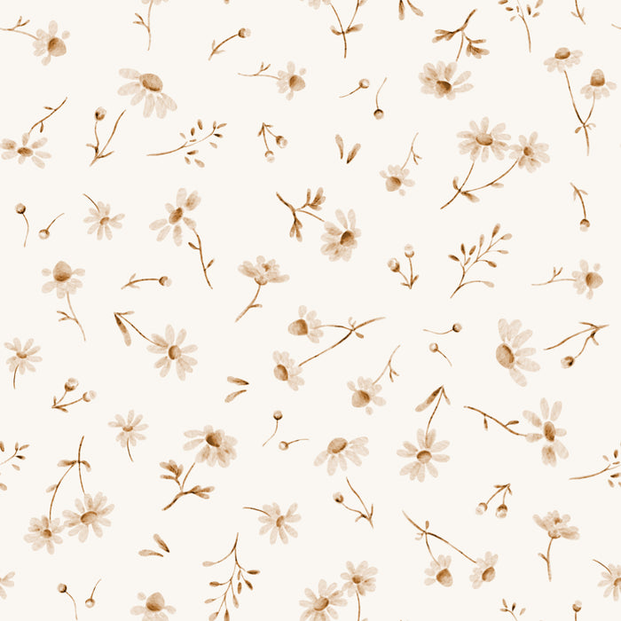 FloralCamilla2 Brown OffWhite - Family Fabrics B.V.