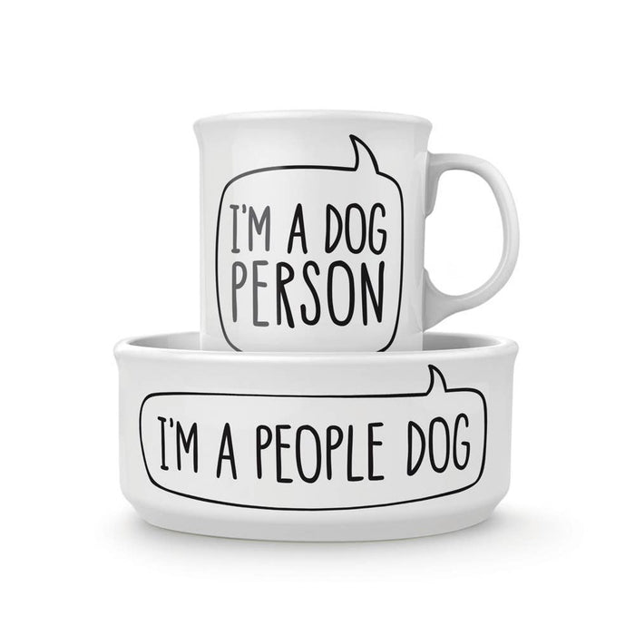 Fred & Friends - Howligans - Mug + Dog Bowl - Dog Person - Dog.Dog.Cat.