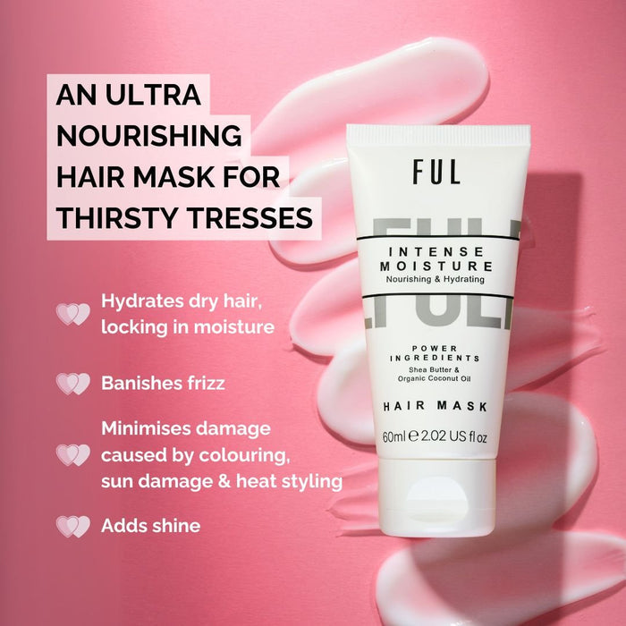 FUL Intense Moisture Hair Mask Mini 60ml – Deep Hydration for Dry, Damaged or Curly Hair - The LTL Shop