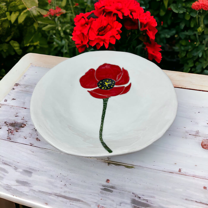 Gemma Orkin Ceramic Plate - Poppy