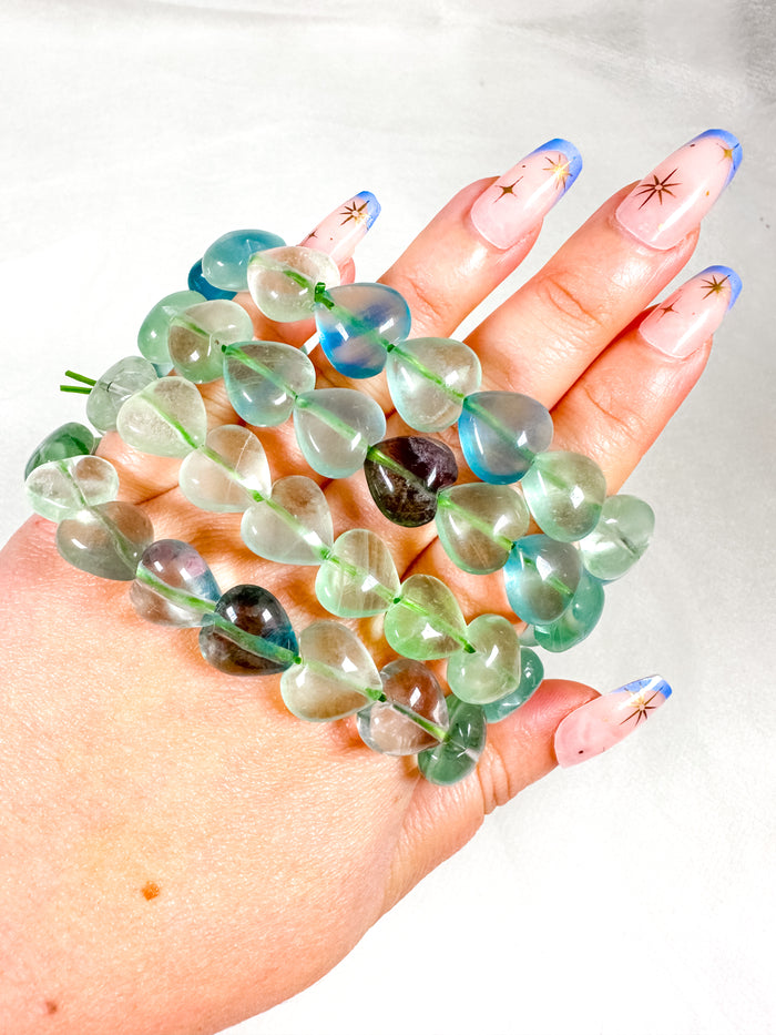 Gemmy Fluorite Heart Bracelet