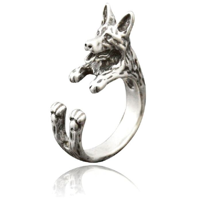 German Shepherd Hug Ring