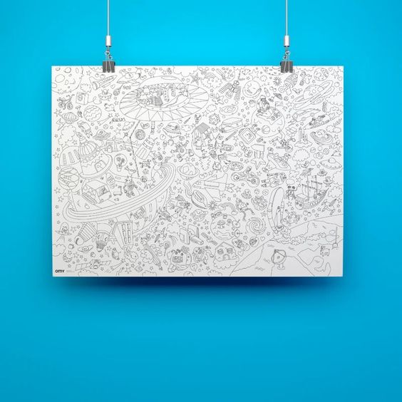 Giant Coloring Poster - Cosmos - Hank & Sylvie's