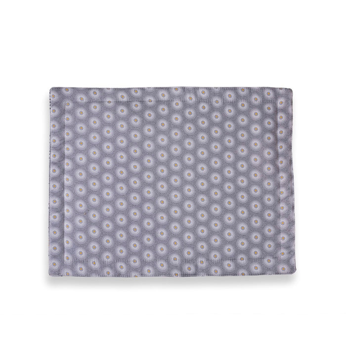 Gray Reversable Shweshwe Cotton Padded Placemats (Set of 6)