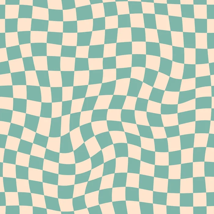 Groovy Checker Green - Family Fabrics B.V.