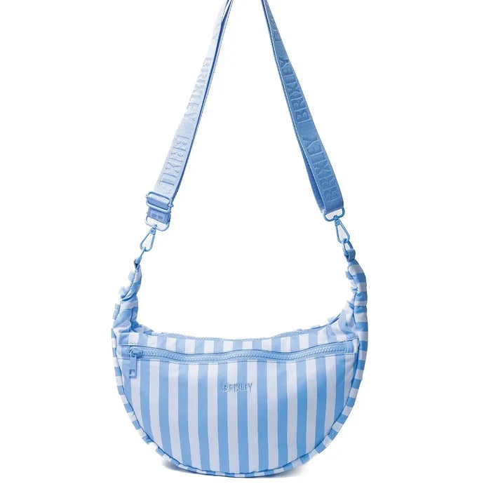 Harbor Stripe Crescent Bag | Brixley