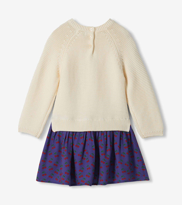Hatley Mixed Media Dress in Little Cherries