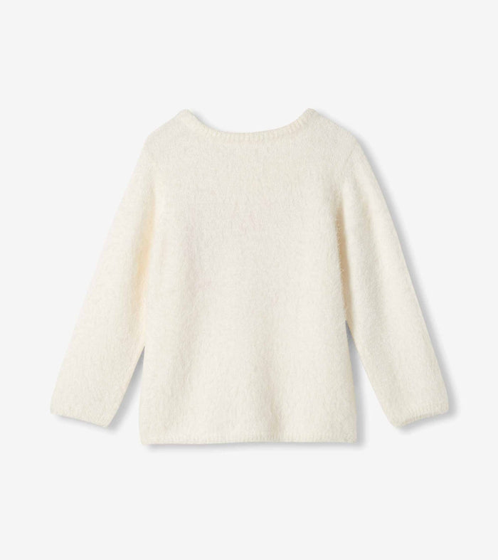 Hatley Red Heart Everywhere Sweater in Cami Lace