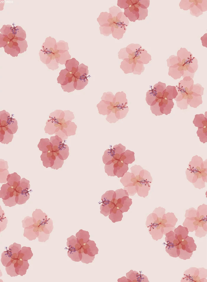 Hawaiian Flowers Pink Big - Family Fabrics B.V.