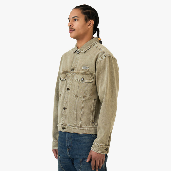 Honor The Gift Washed Twill Trucker Jacket / Taupe