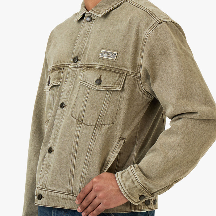Honor The Gift Washed Twill Trucker Jacket / Taupe