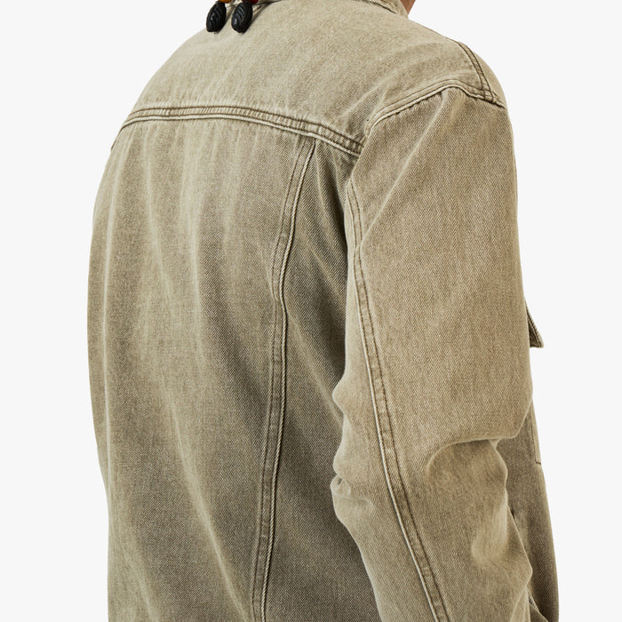 Honor The Gift Washed Twill Trucker Jacket / Taupe