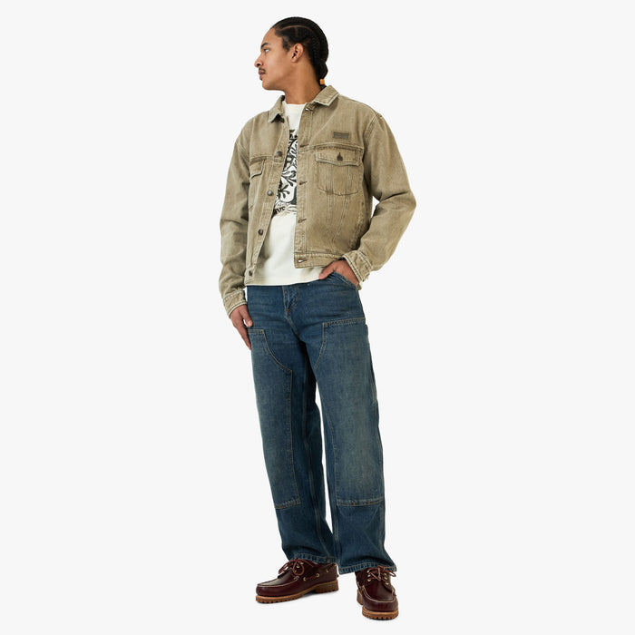 Honor The Gift Washed Twill Trucker Jacket / Taupe