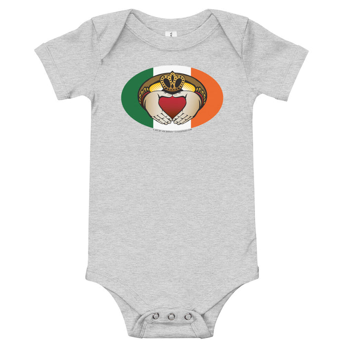 Irish Claddagh Oval Magnet, Baby Onesie