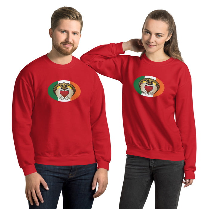 Irish Claddagh Oval Magnet, Unisex Sweatshirt