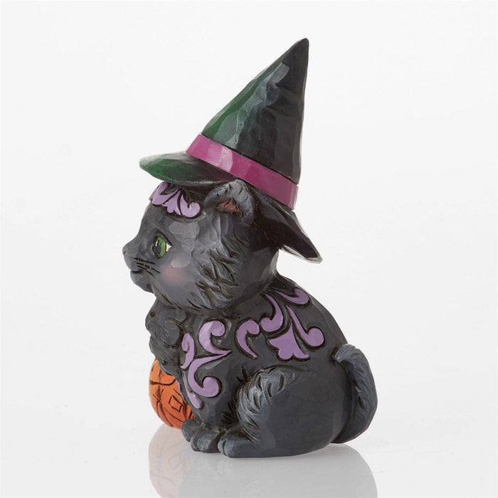 Jim Shore Heartwood Creek - Halloween Black Witch Cat Figurine 6012747