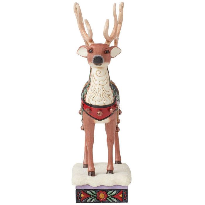Jim Shore Heartwood Creek - Holiday Manor Reindeer Figurine 6015489