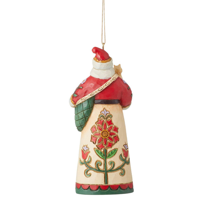 Jim Shore Heartwood Creek - Santa with Kittens Ornament 6011495
