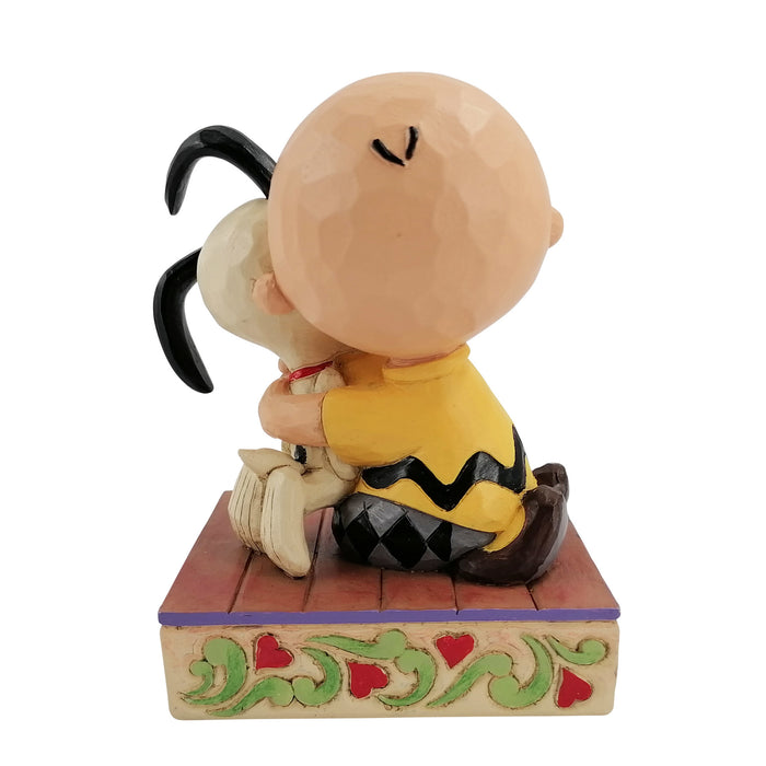 Jim Shore Peanuts - Charlie Brown & Snoopy Hugging Figurine 6007936