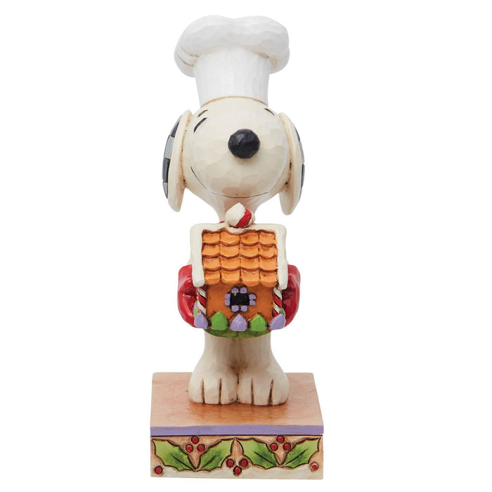 Jim Shore x Peanuts - Snoopy with Gingerbread House Holiday Figurine 6013045