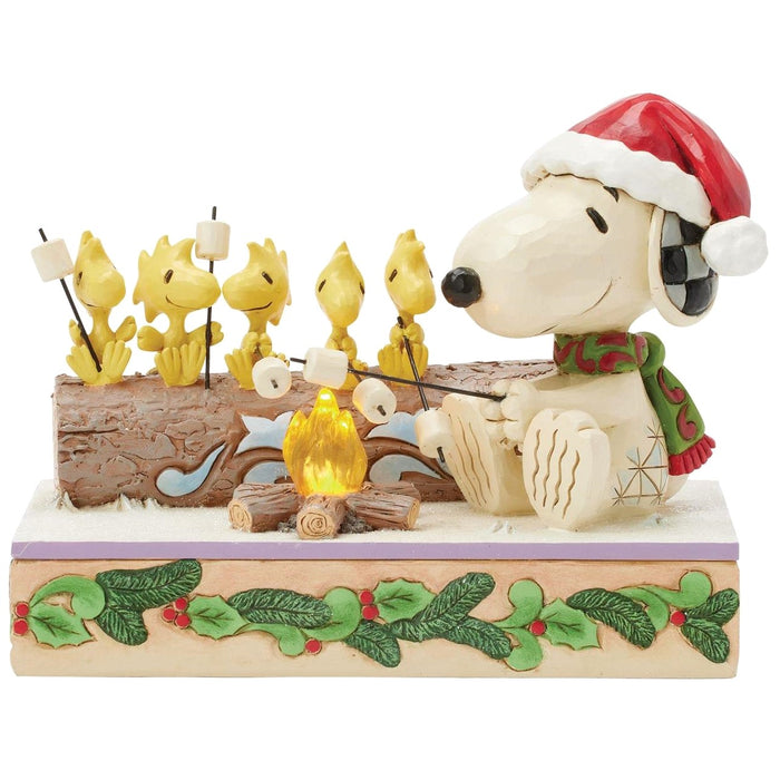Jim Shore x Peanuts - Snoopy & Woodstock Campfire Companions Figurine 6017235