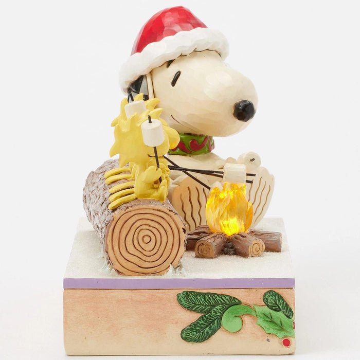 Jim Shore x Peanuts - Snoopy & Woodstock Campfire Companions Figurine 6017235