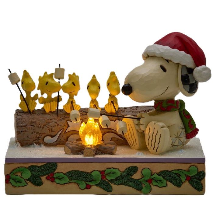 Jim Shore x Peanuts - Snoopy & Woodstock Campfire Companions Figurine 6017235